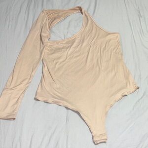 Fashion Nova One-Shoulder Nude Bodysuit